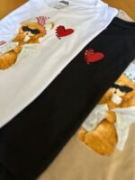 Tshirt de Algodón Croptop Osos - Imagen 5