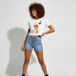 Tshirt de Algodón Croptop Osos - Imagen 11