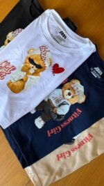 Tshirt de Algodón Croptop Osos - Imagen 3